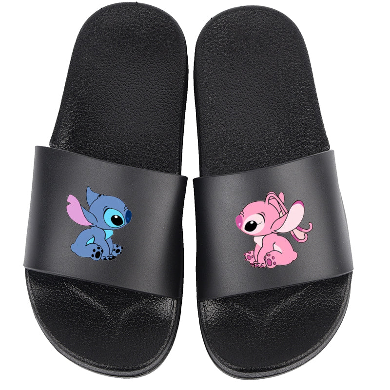 Stitch and Angel Slippers Unisex Funny Cartoon Slide Sandal