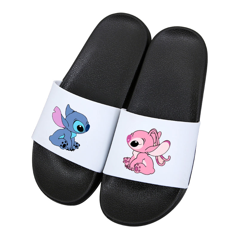 Stitch and Angel Slippers Unisex Funny Cartoon Slide Sandal