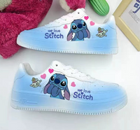 Disney Stitch Low Top Sneakers Air Force 1 Unisex Kids Adult Running Sports Shoes Gifts