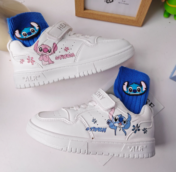 Disney Stitch Low Top Sneakers Air Force 1 Unisex Kids Adult Running Sports Shoes Gifts