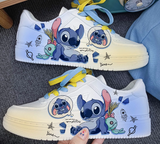 Disney Stitch Low Top Sneakers Air Force 1 Unisex Kids Adult Running Sports Shoes Gifts