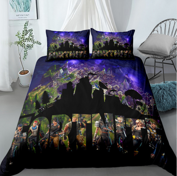 Fortnite 3D Printed Bedding Set Twin  Fortnite Pillows