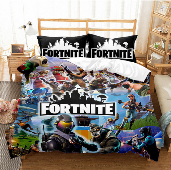 Fortnite 3D Printed Bedding Set Twin  Fortnite Pillows Gifts