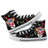 Stitch Merry Christmas High Top Shoes Christmas Gifts For Kids Men Women Converse Sneakers Black White Trainers