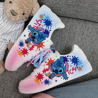 Stitch Low Top Sneakers Disney Air Force 1 Unisex Kids Adult Running Sports Shoes Gifts