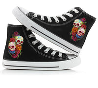 Skull And Rose High Top Shoes Converse Sneakers Sport Shoes Cozy Flat Sneakers Runners Tennis