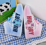 Stitch High Tops Disney Cartoon Sneakers Unisex Kids and Adult Running Sports Shoes Air Force 1 Gifts