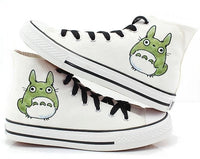 Totoro Canvas shoes Hand Painted Shoes canvas shoes sneaker shoes high top shoes Totoro hand painted shoes