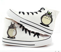 Totoro canvas shoes Totoro Hand Painted Shoes  sneakers high top shoes