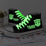 transformer Shoes Hand Painted Shoes transformerscanvas shoes sneakers high top shoes