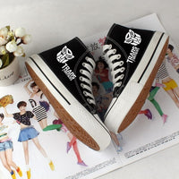 transformer Shoes Hand Painted Shoes transformerscanvas shoes sneakers high top shoes