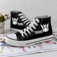 transformer Shoes Hand Painted Shoes transformerscanvas shoes sneakers high top shoes