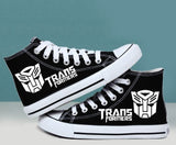 transformer Shoes Hand Painted Shoes transformerscanvas shoes sneakers high top shoes