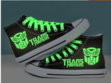 transformer Shoes Hand Painted Shoes transformerscanvas shoes sneakers high top shoes