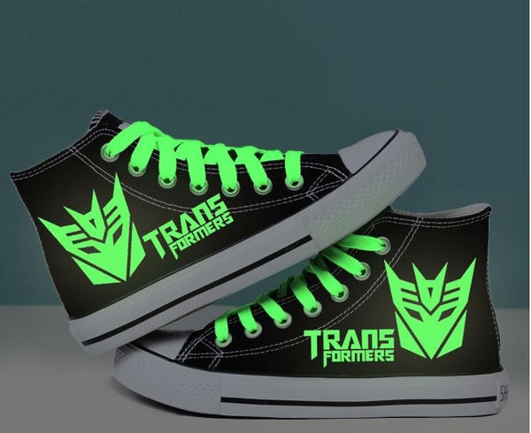 transformer Shoes Hand Painted Shoes transformerscanvas shoes sneakers high top shoes