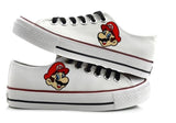 Super Mario Shoes Hand Painted Shoes Mario canvas shoes sneakers low top shoes