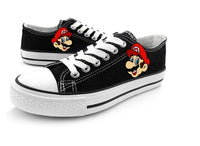 Super Mario Shoes Hand Painted Shoes Mario canvas shoes sneakers low top shoes