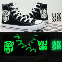 Transformers Hand Painted Shoes Sneaker Canvas Shoes