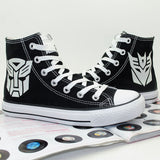 Transformers Hand Painted Shoes Sneaker Canvas Shoes