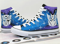 Transformers Hand Painted Shoes Sneaker Canvas Shoes