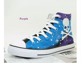 Galaxy Skull Hand Painted Shoes Canvas Shoes Sneakers Unique gifts