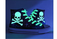 Galaxy Skull Hand Painted Shoes Canvas Shoes Sneakers Unique gifts