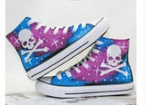 Galaxy Skull Hand Painted Shoes Canvas Shoes Sneakers Unique gifts