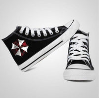 Resident Evil umbrella High Top Canvas Shoes Sneakers Sports,ShoesLovers Shoes,Leisure Shoes