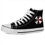 Resident Evil umbrella High Top Canvas Shoes Sneakers Sports,ShoesLovers Shoes,Leisure Shoes