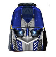 New fashion unisex 3D Transformers print backpack travel backpack  school bag