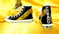 Unisex  Justin Bieber Canvas Shoes High Tops Casual Shoes Outdoor  Leisure Fashion Sneakers