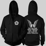 Supernatural Unisex  Zipper Hooded Cardigan Sweater,Stree Fashion Sports Coat,Cool Hoodie Sweater Coat