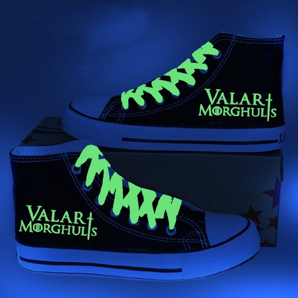 Game of Thrones Luminous High Top Canvas Shoes Sneakers Sports,Shoes,Leisure Shoes