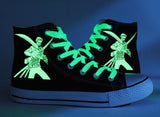 one piece Zoro Luminous High Top Canvas Shoes Sneakers Sports,Shoes,Leisure Shoes