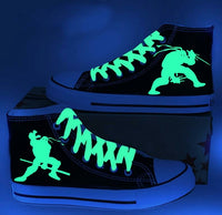 Teenage Mutant Ninja Turtles High Top Canvas ShoesTeenage Mutant Ninja Turtles Luminous Sneakers Sports Leisure Shoes Gifts