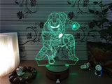 Iron man Lamp 3D Laser Engraved Lights LED Desk Light Lamp Iron man Figure Kids Gift Birthday Gifts Christmas Gifts