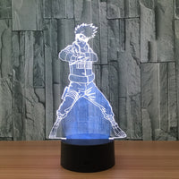 Naruto 3D Illusion Led Table Lamp 7 Color Change LED Desk Light Lamp naruto Gifts Birthday Gifts Christmas Gifts