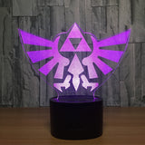 The Legend of Zelda 3D Illusion Led stolní lampa 7 změn barvy LED stolní lampa The Legend of Zelda Dárky Vánoční dárky