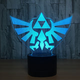 The Legend of Zelda 3D Illusion Led stolní lampa 7 změn barvy LED stolní lampa The Legend of Zelda Dárky Vánoční dárky