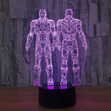 Iron man 3D Illusion Led Table Lamp 7 Color Change LED Desk Light Lamp Iron man Gifts Christmas Gifts