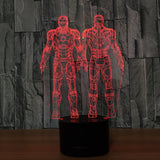 Iron man 3D Illusion Led Table Lamp 7 Color Change LED Desk Light Lamp Iron man Gifts Christmas Gifts