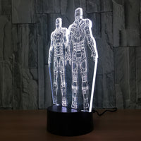 Iron man 3D Illusion Led Table Lamp 7 Color Change LED Desk Light Lamp Iron man Gifts Christmas Gifts