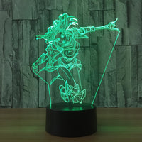 League of Legends Luxanna Illusion Led stolní lampa 7 barevných změn LED stolní lampa Dárky Vánoční dárky