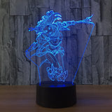 League of Legends Luxanna Illusion Led stolní lampa 7 barevných změn LED stolní lampa Dárky Vánoční dárky