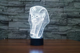 The pharaohs 3D Illusion Led Table Lamp 7 Color Change LED Desk Light Lamp The pharaohs of Egypt Decoration