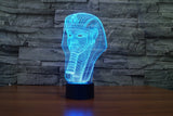 The pharaohs 3D Illusion Led Table Lamp 7 Color Change LED Desk Light Lamp The pharaohs of Egypt Decoration