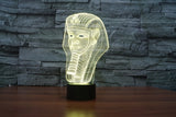 The pharaohs 3D Illusion Led Table Lamp 7 Color Change LED Desk Light Lamp The pharaohs of Egypt Decoration