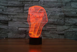 The pharaohs 3D Illusion Led Table Lamp 7 Color Change LED Desk Light Lamp The pharaohs of Egypt Decoration