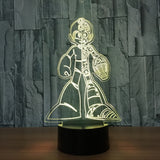 Megaman Rockman  3D Illusion Led Table Lamp 7 Color Change LED Desk Light Lamp Gifts