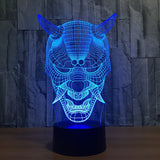 The Bull 3D Illusion Led Table Lamp 7 Color Change LED Desk Light Lamp Bull Gifts Christmas Gifts